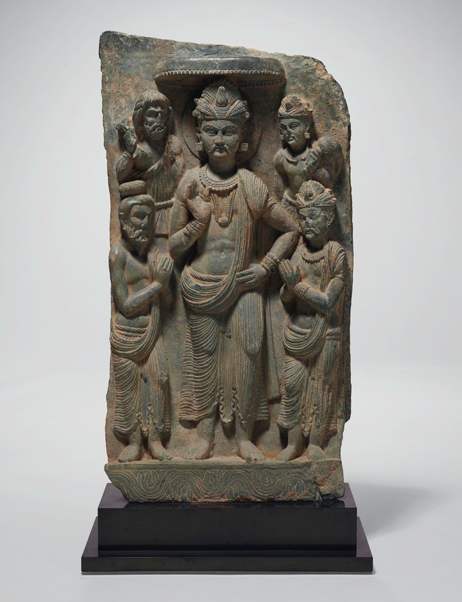 cmfap's tweet photo. Siddhartha with adorants, Gandhara, Swat Valley, 2nd-4th c. CE - Christie's NY 2020. 
https://t.co/3cHhU8CHzz 
@sam_vanschaik 
@Bagh_eBabur 
@GandharaConnect 
@SavingMesAynak https://t.co/cFMGFHASgt