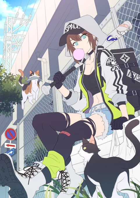途中 