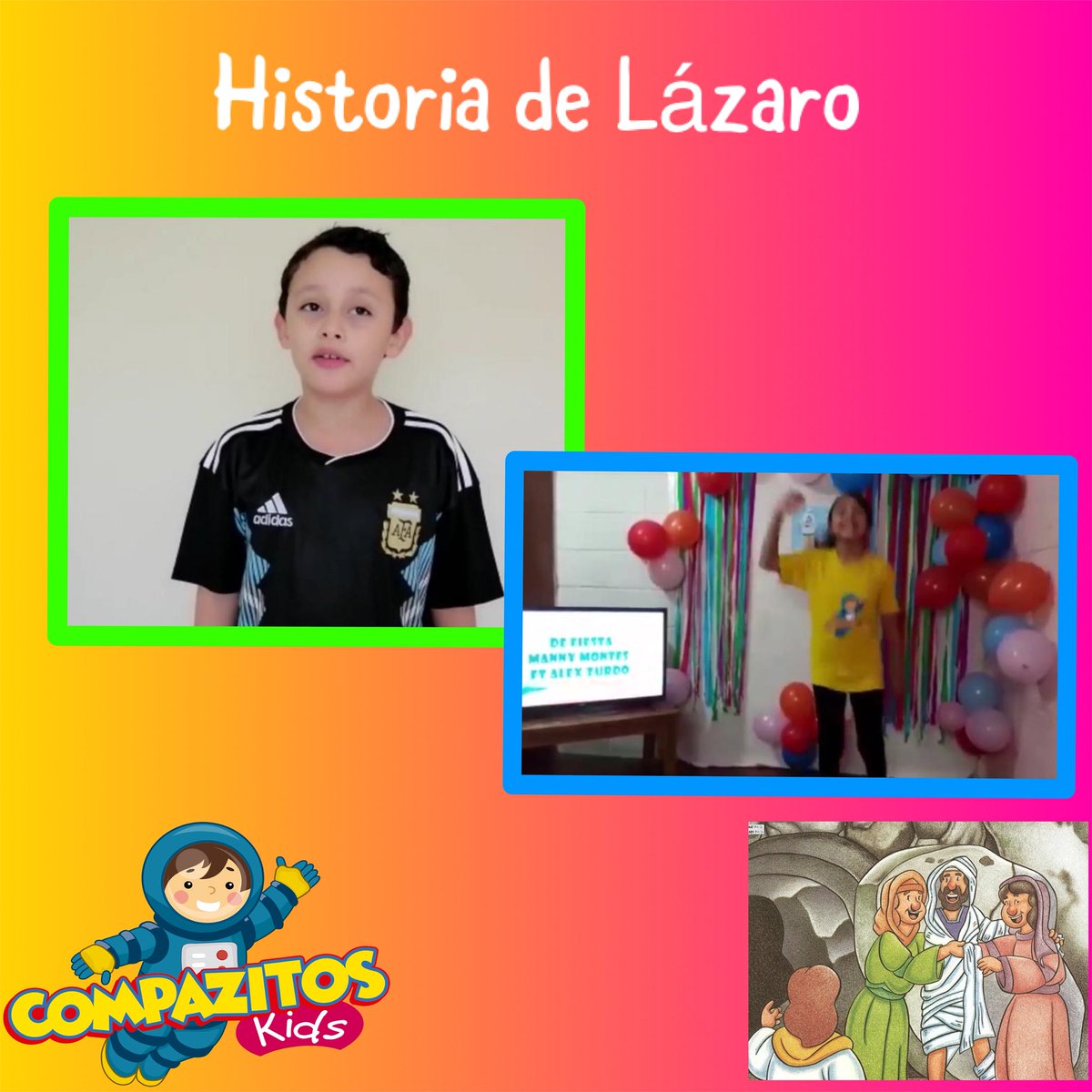 COMPAZITOSkids's tweet photo. Y habiendo dicho esto, clamó a gran voz: !!Lázaro, ven fuera!
• Juan 11:43 📖💕
#HistoriaDeLazaro
#CompazitosKids 
@pastorvladimir.sv 
@pastoracompaz https://t.co/98py5Y4rkM