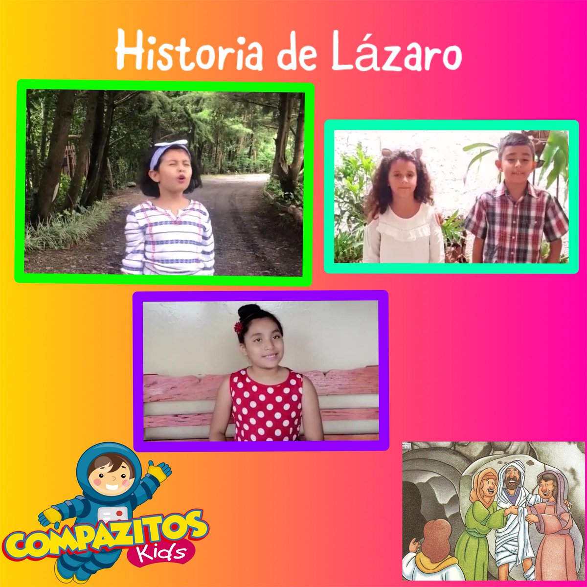 COMPAZITOSkids's tweet photo. Y habiendo dicho esto, clamó a gran voz: !!Lázaro, ven fuera!
• Juan 11:43 📖💕
#HistoriaDeLazaro
#CompazitosKids 
@pastorvladimir.sv 
@pastoracompaz https://t.co/98py5Y4rkM
