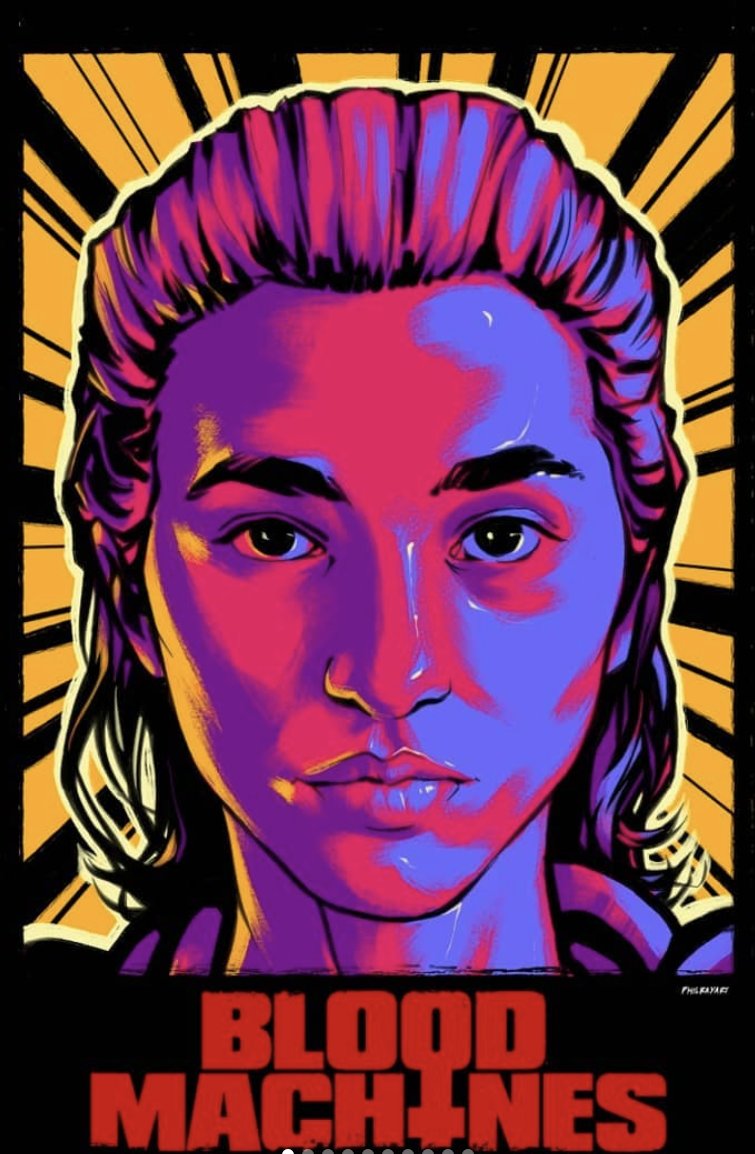 bloodmachines's tweet photo. Very cool fan art posters of #BLOODMACHINES by @philrayART and also sara.savageartworks (insta) ! @SethIckerman @carpenter_brut @Shudder https://t.co/KcD0FVzk6V