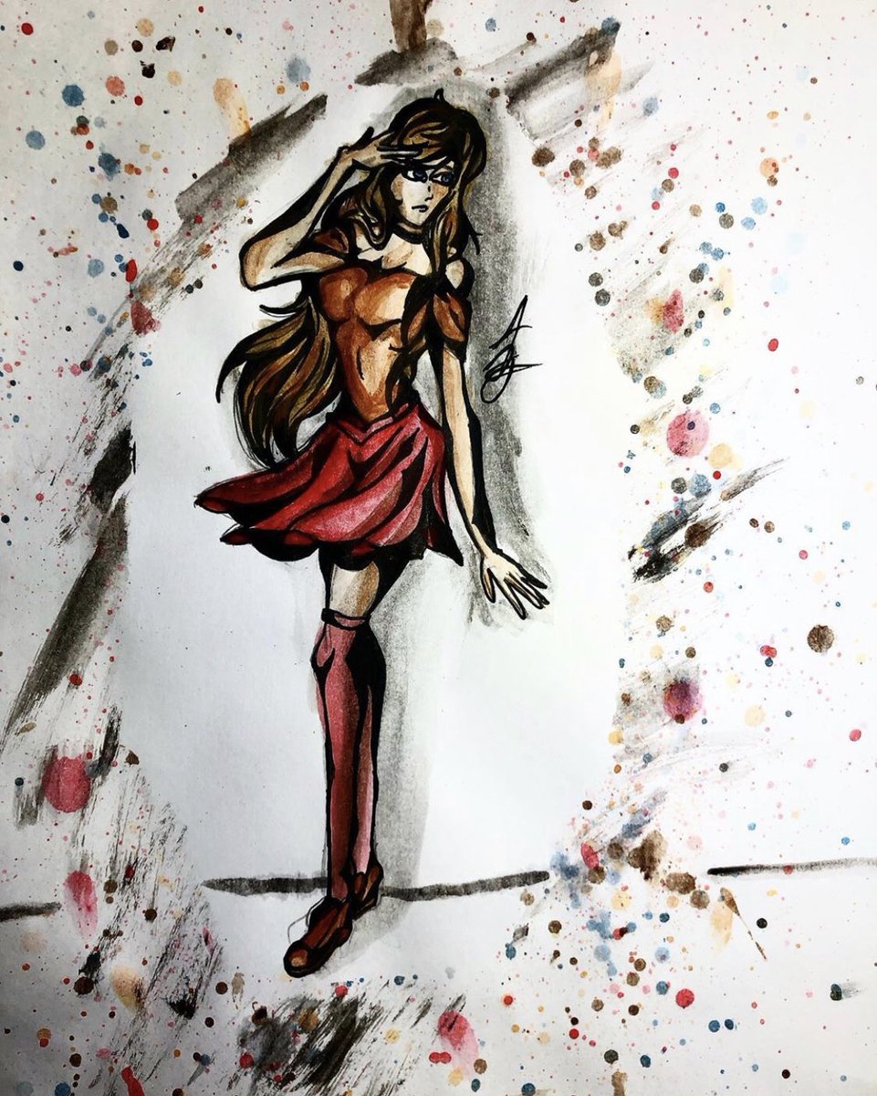 _Accomplice404_'s tweet photo. I painted this May 24th of 2019, I hope you enjoy!!!! #watercolor #watercolorpencils #pencils #paint #watercolorpaint #original #originalcharacter #character #girl #nerd #nerdygirl #imperfect #practice #watercolorpencilart #nerdgirl https://t.co/Hpq9dZvwDk