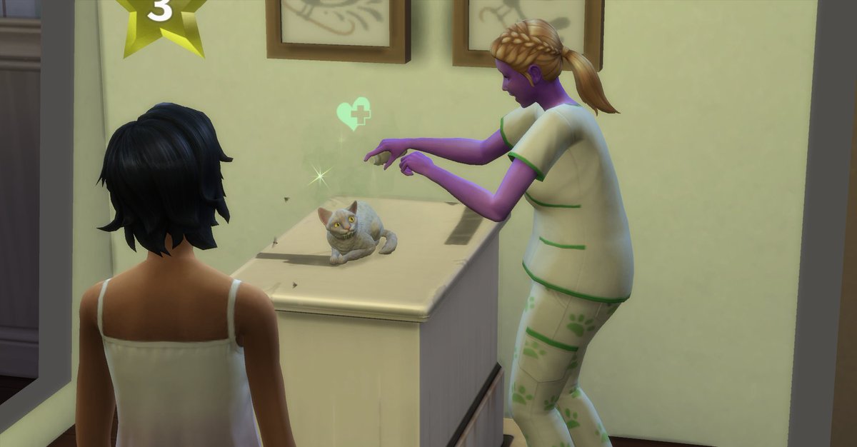 FireflyMusings's tweet photo. We are, slowly, expanding our vet clinic in Generate #2 of @TheSims #AlienLineage Challenge! Thanks to everyone who stopped by today's stream, will see you again on Weds night.
#twitch #GameILY #TheSims4 https://t.co/4kRewxEPnt