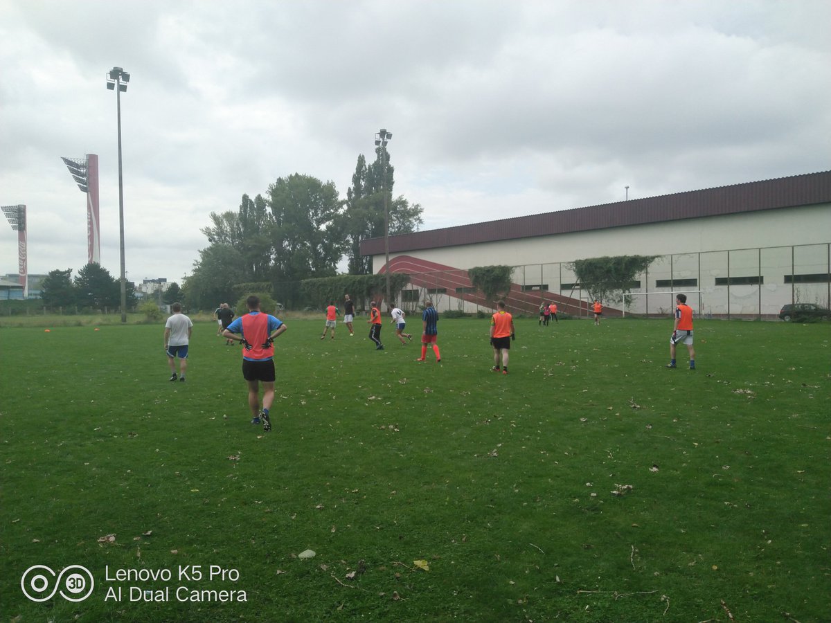 SlovakGAA's tweet photo. Another great Sunday training session! Gaelic Football is our religion and the pitch is our church where we come to worship every Sunday!! Congratulations also to our two newest winners of Men &amp; Ladies Saris Player of Training 😁👏 @GaelicGamesEuro @officialgaa @asahibeer_jp https://t.co/cBUmvMcHIV