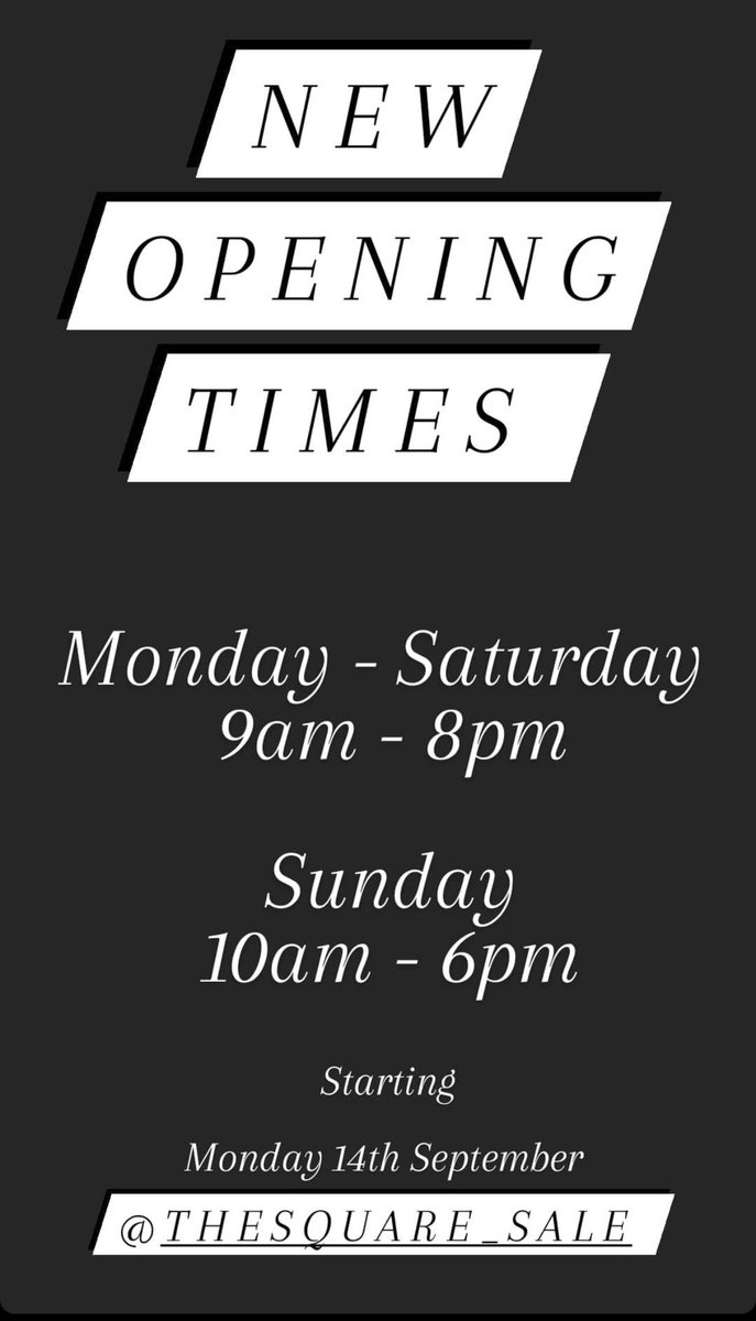 A week tomorrow we extend opening hours in Sale @groceriesbeer 

edging forward again thankfully, despite being on our own after 6pm. Come done! <a href="/DimSumSU/">Dim Sum Su | Sue Lee</a> to delight!
