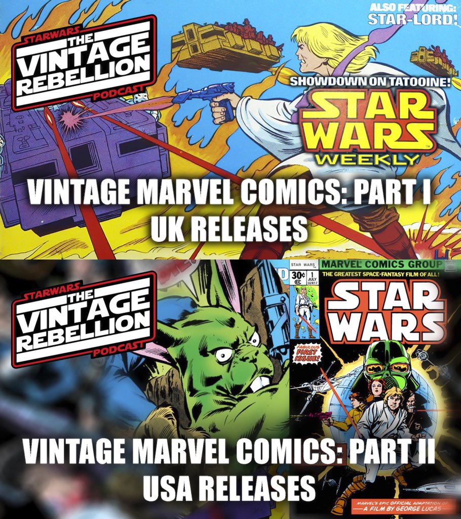swtvrpodcast's tweet photo. If you want to hear more about the history of vintage marvel Star Wars comics, you can see the enhanced version of both of our recent segments in a new playslist on our YouTube channel:
https://t.co/mr3Xmp6G9D https://t.co/Gjfj9w3A3T
