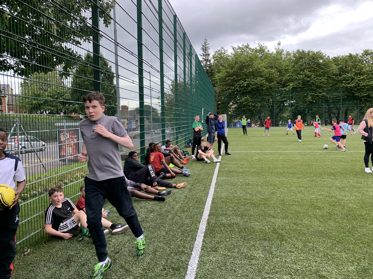 CentreHoly's tweet photo. Over 50 YP at football tonight in the Waterworks as part of our ongoing detached work @eayouthservice @YouthWorkAll https://t.co/kyLUDYJvRs