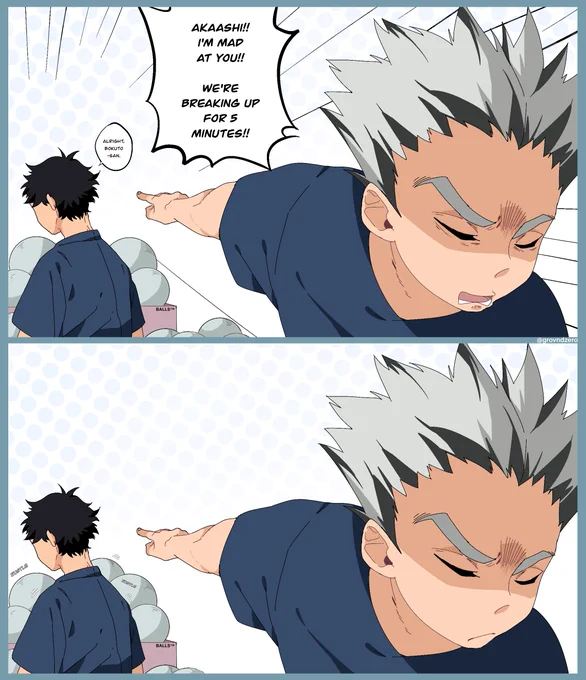akaashi accidentally tossed the ball to bokuto when he told him not to 