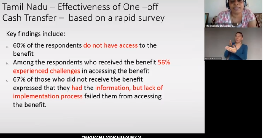 ...then country/regional experiences, stressing: insufficient COVERAGE - by design + implementation (access barriers, lack of inclusive disability registration, etc.); severe lack of ADEQUACY (due to disability-related costs, etc.); limitations in COMPREHENSIVENESS (other needs)