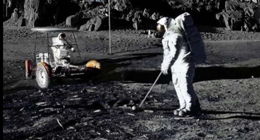 Alan Shepard premier astronaute à jouer au golf sur la Lune (1971)