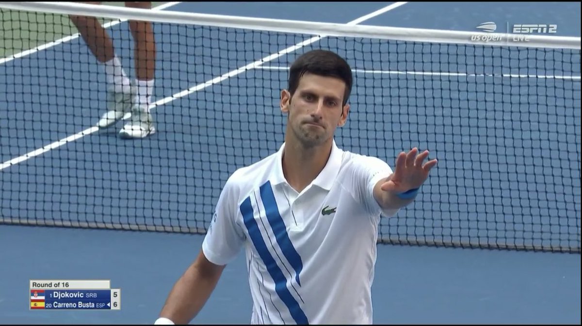 Djokovic’s petulance finally catches up with him. Massive moment in the #USOpen  but clearly the right decision to default him - you hit anyone by hitting a ball unnecessarily and you should be out. The only surprise was that it took so long to come to that decision.