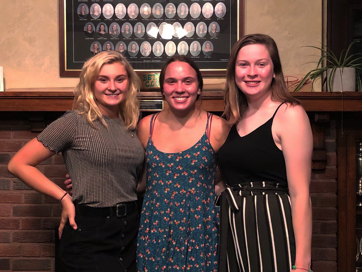 Despite all the challenges the past semester has brought, Beta of Clovia worked hard to safely welcome 3 amazing girls into our sisterhood yesterday! 
Welcome to Clovia Izzy, Mikayla and Emma! 🍀🎉❤️