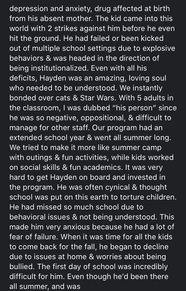 leeeahhhhh's tweet photo. September 6th is a hard day for me. It took a long time, but here is my PTSD story about the suicide of my student. ๐๐ https://t.co/AwaBe7tacT