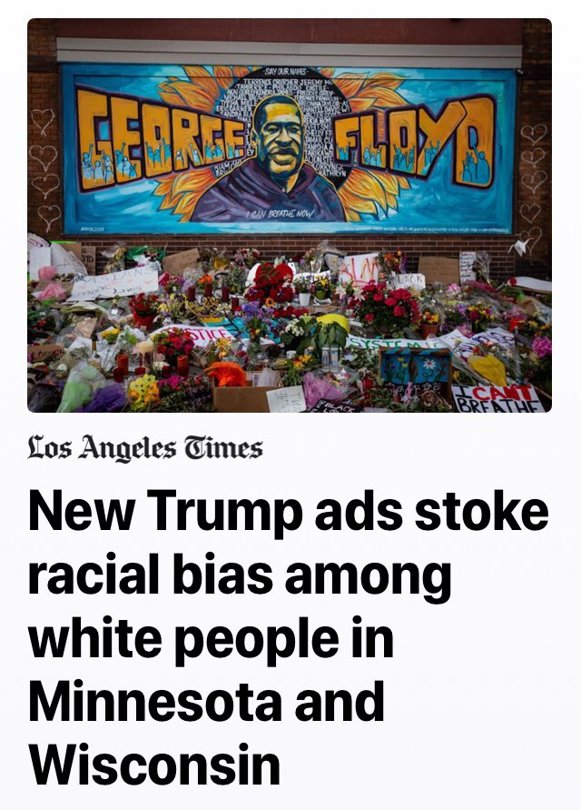 The @latimes one of the champions of Democrat Racial Identity Politics is now claiming that it’s really @realDonaldTrump that’s stoking racial bias! These media clowns must think EVERY American is as stupid as California Democrats.