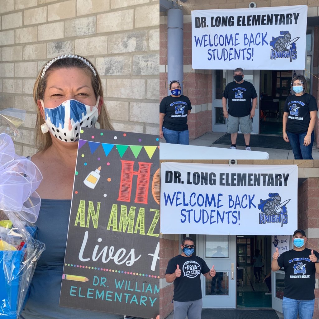Principal Ipina at her best & in her 💗 nothing but the best for her students at Long Elementary @PSJAISD! She says bring it on 20-21, we’re ready! 🏫💪 #PSJAStrongerTogether #PSJAProud #PSJAFamily