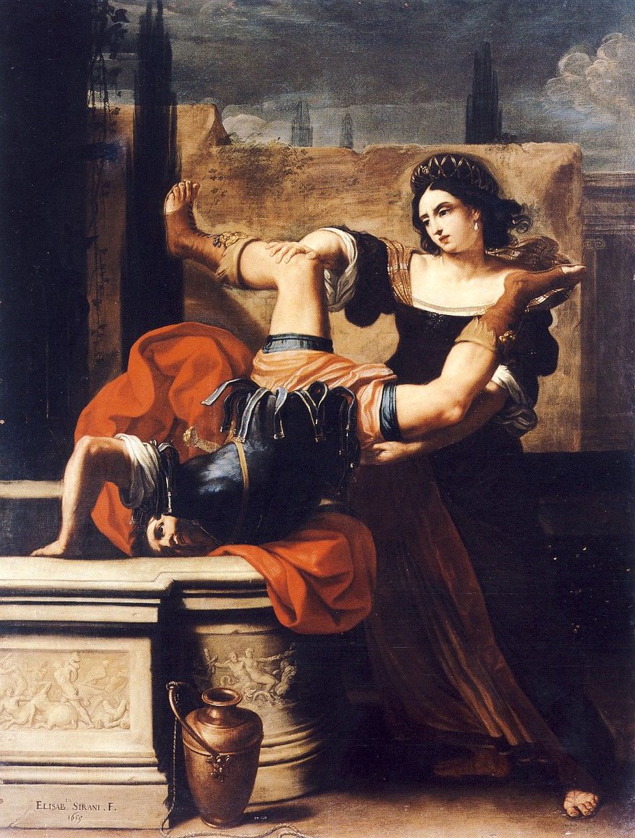 fatemeekhtesari's tweet photo. Elisabetta Sirani, Timoclea Killing Her Rapist, 1659,
#Fselection https://t.co/lGfaGOI2xb
