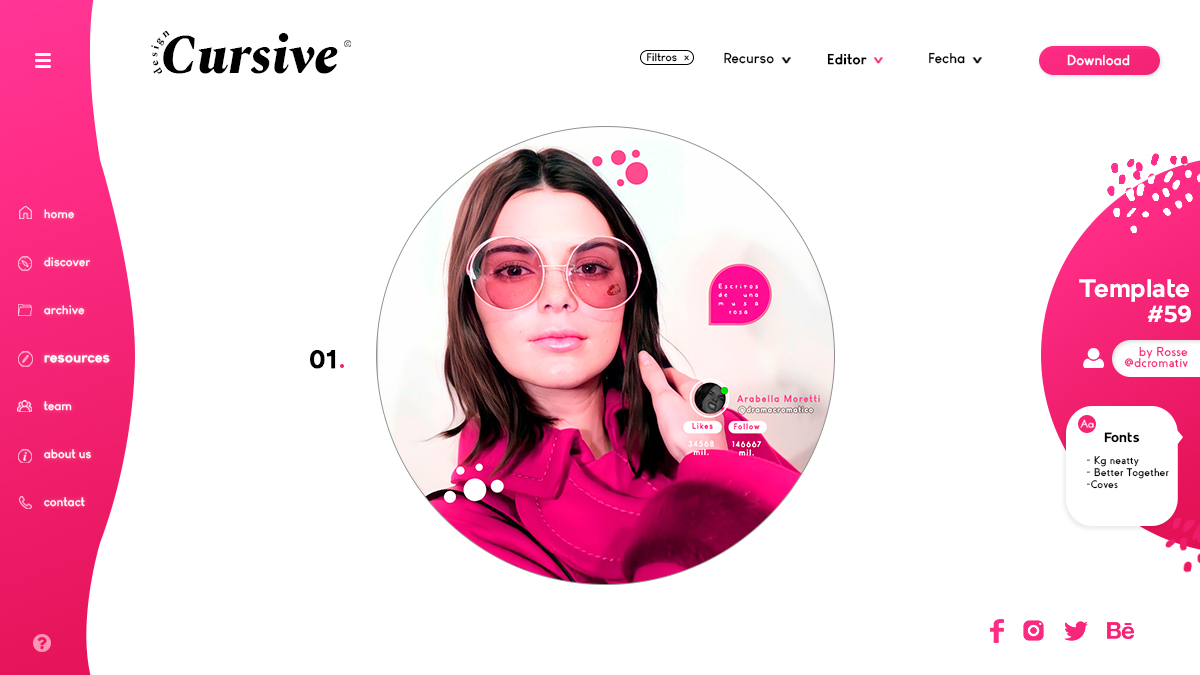 DesignCursive's tweet photo. © · Template #59 - Icon Fuchsia down by         
@dramacromatico 

                              PSD: https://t.co/52i4xkv8Dr
                              PNG: https://t.co/o4ZBHNzFk9

Por favor NO borrar los créditos. ♡ Si descargas y utilizas. https://t.co/Oi3gtSDRgS