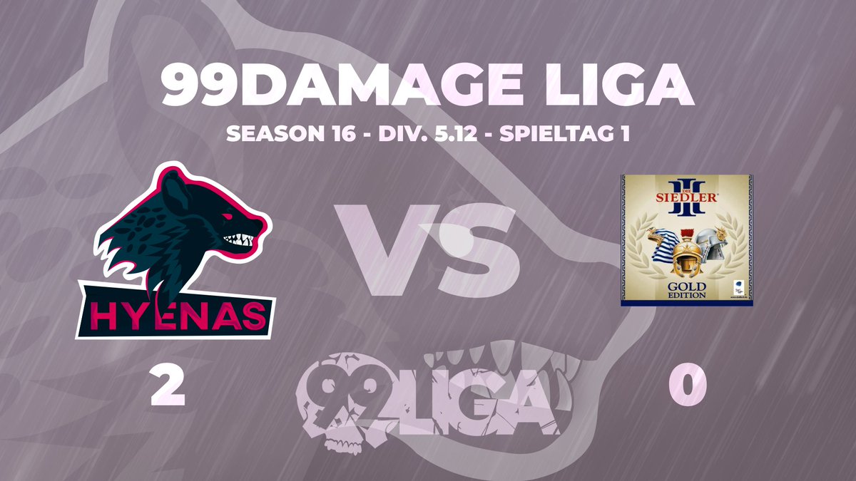 HyenasUnity's tweet photo. #GG!

Hyenas Unity Youngsters 🆚 #aLobby [2:0]

@99DAMAGEde Liga
Season 16 - Div. 5.12 - Spieltag 1

Danke für den Cast @ItsJuicY_CS &amp; @ThomasHUnicorn💜 https://t.co/blypfYE47y