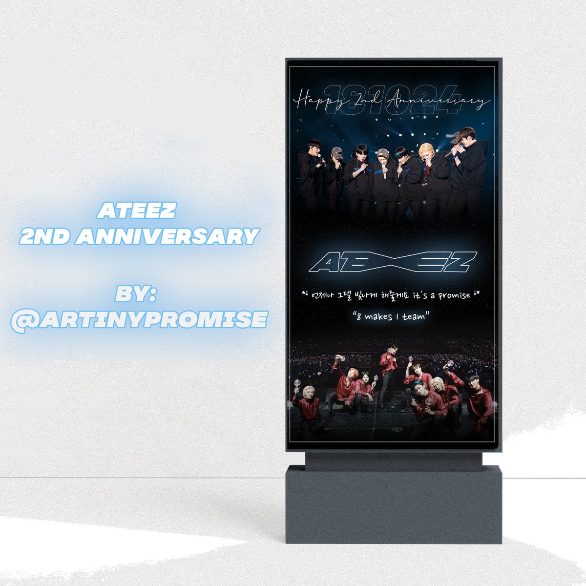 artinypromise's tweet photo. @photocard_app #ATEEZ  2dn Aniversary AD proposal

RT AND LIKE PLEASEEE🥺☘️

I hope you like it, it was made with a lot of love 💖☘️

@ATEEZofficial
 #에이티즈 https://t.co/J5a70NrypT