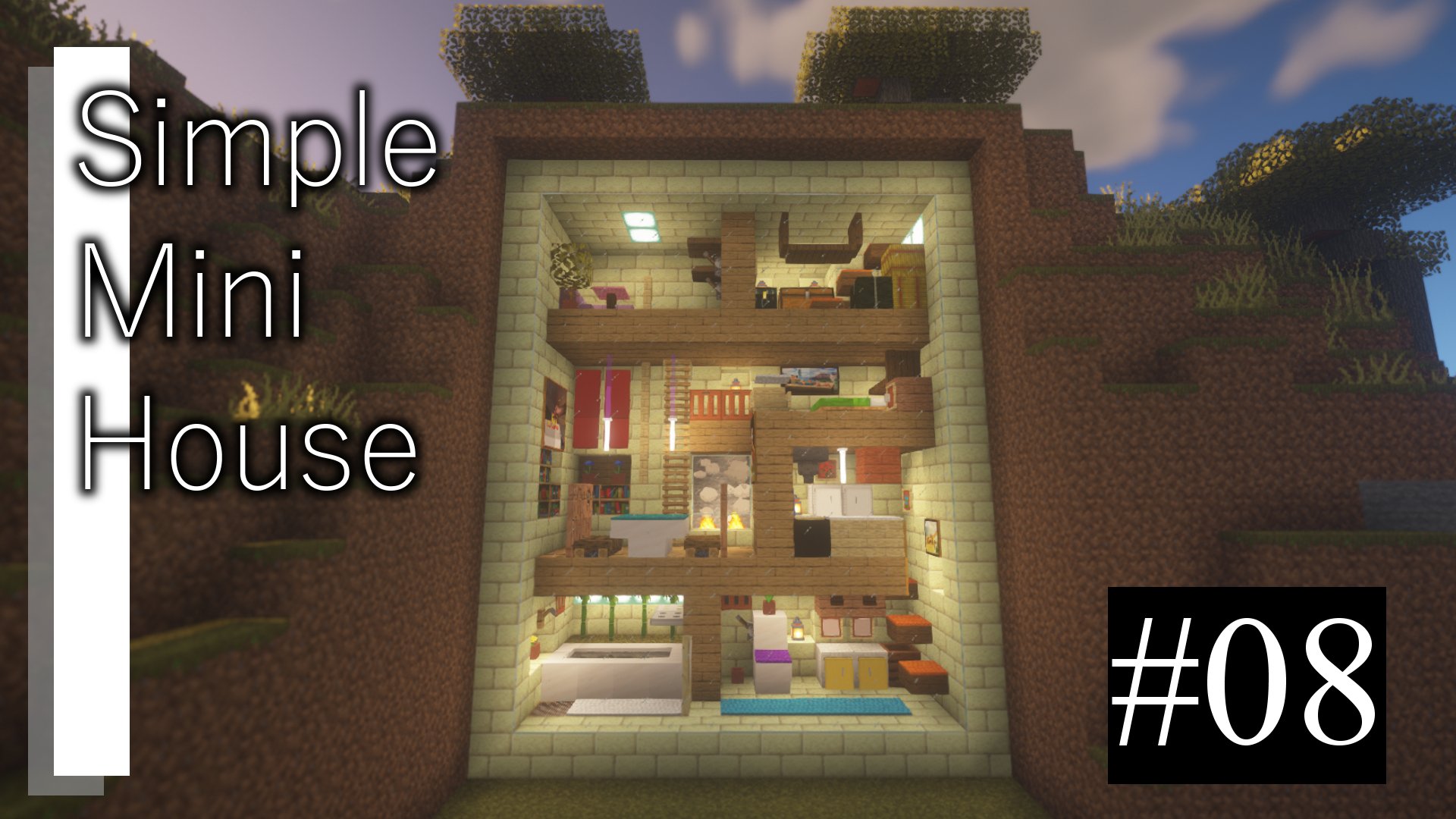 Twitter 上的 Asley Rec その名の通り マイクラで即席で作ったちょっとおしゃれでシンプルな小さい家の探訪です 動画的にも非常にシンプルです 笑 第8回 T Co P3nzvghc9s マイクラ Minecraft マインクラフト モダン Build House Design Modern