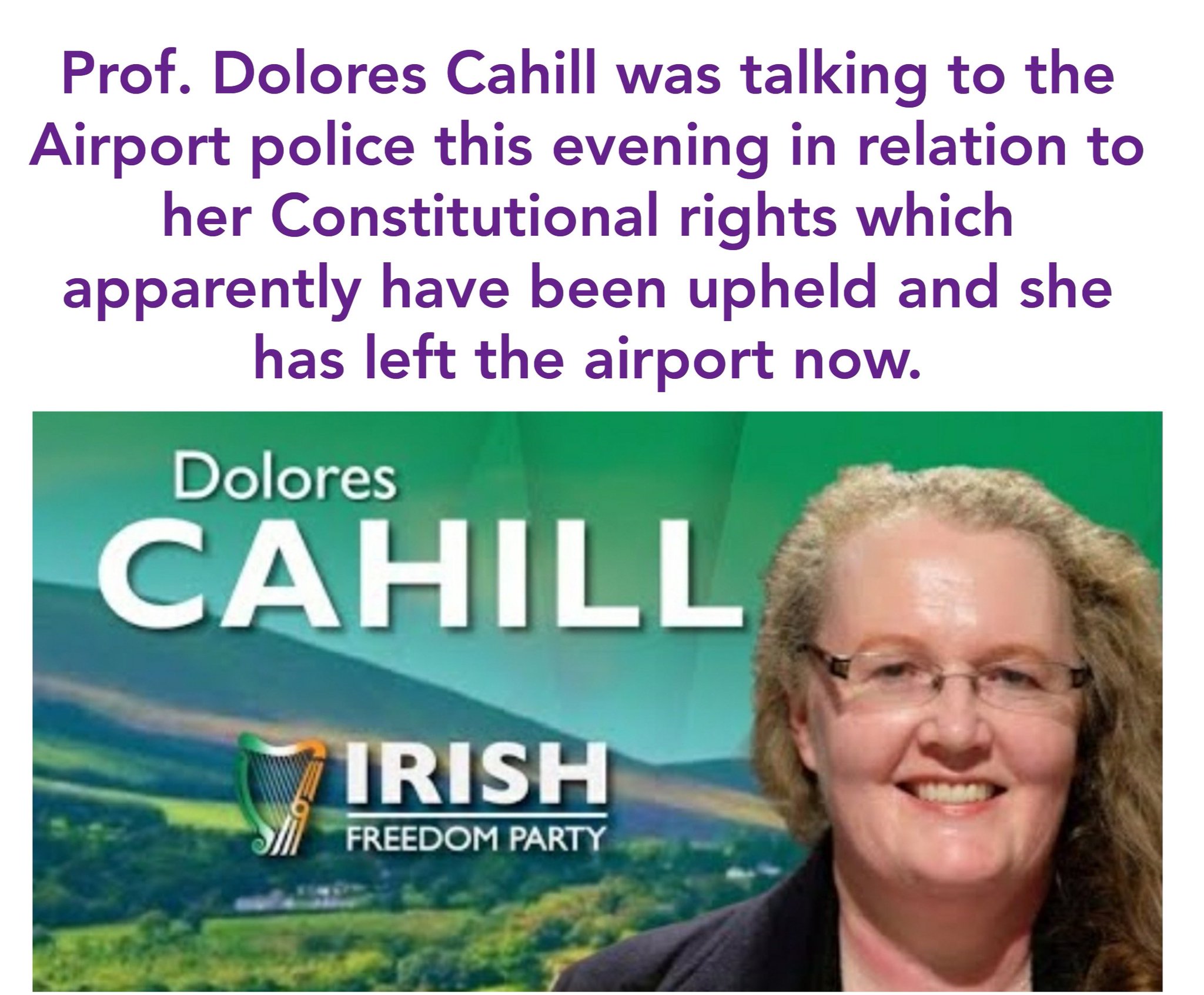 Irish Freedom Party on Twitter: "Statement from Prof. Dolores Cahill.… "