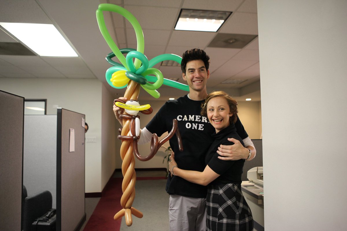 OddBrodsky's tweet image. #Happybirthday to our #leadactor @mattkevanderson who plays #cameraone. This beautiful balloon creation was made by our #leadinglady Tegan Ashton Cohan. #bts #indiefilm Watch #Oddbrodsky free on HOOPLA to support #indiefilm and your public library! hoopladigital.com/title/13408336