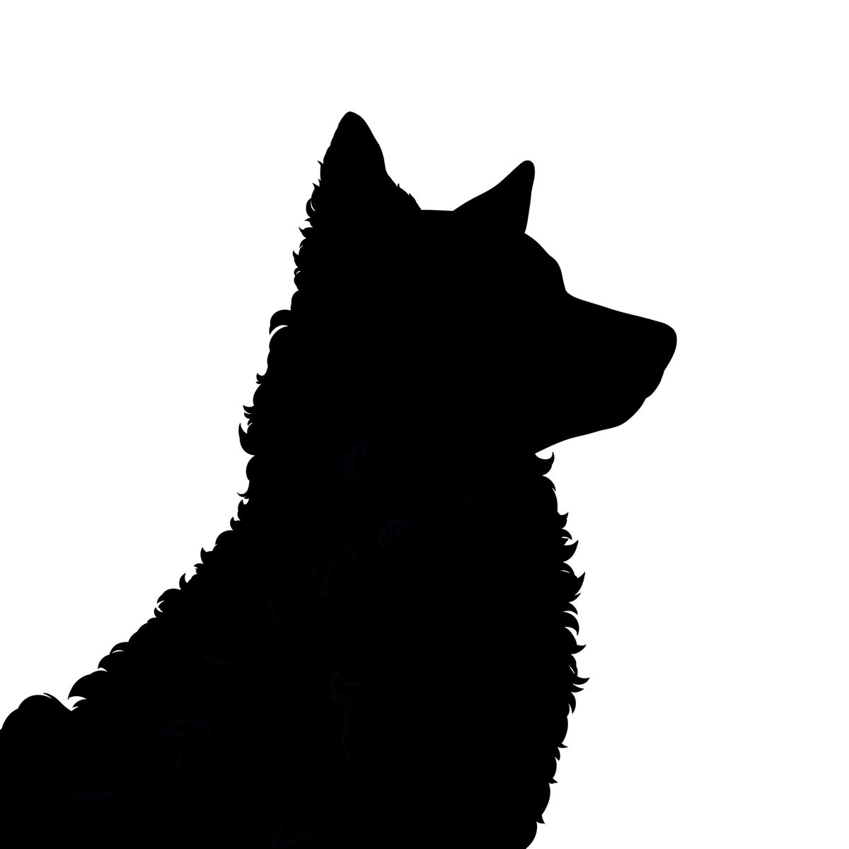 paintergeists's tweet photo. my friend and i have been working on a canine rp site and i wanted to share the silhouettes i made for placeholder character portraits because while they’re not super interesting I think they turned out looking pretty nice 😌 https://t.co/ALOuwRWrtq