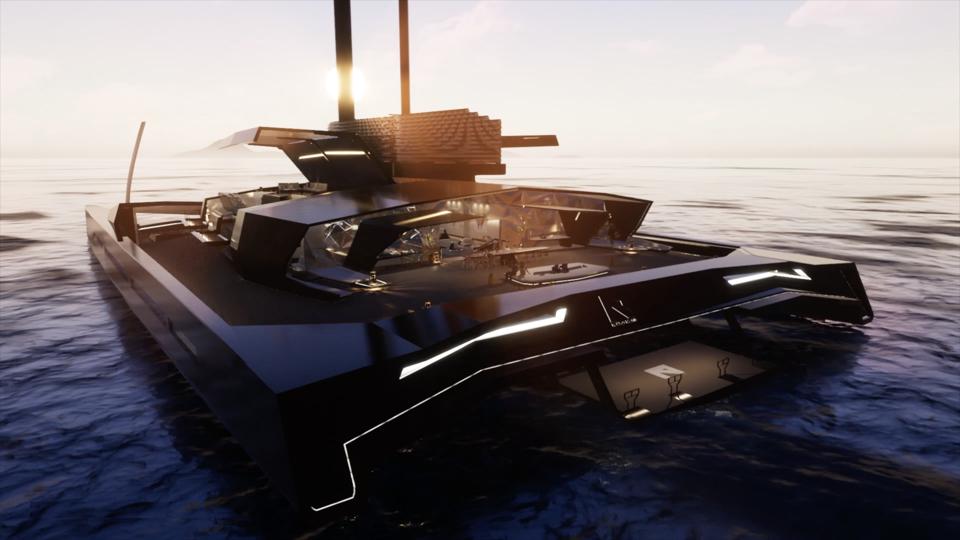 ForbesLife's tweet photo. Climb aboard this 332-foot-long wing sail and hydrogen-electric-powered hydrofoiling superyacht concept: https://t.co/71HnbwDxIq https://t.co/3abeXZt9we