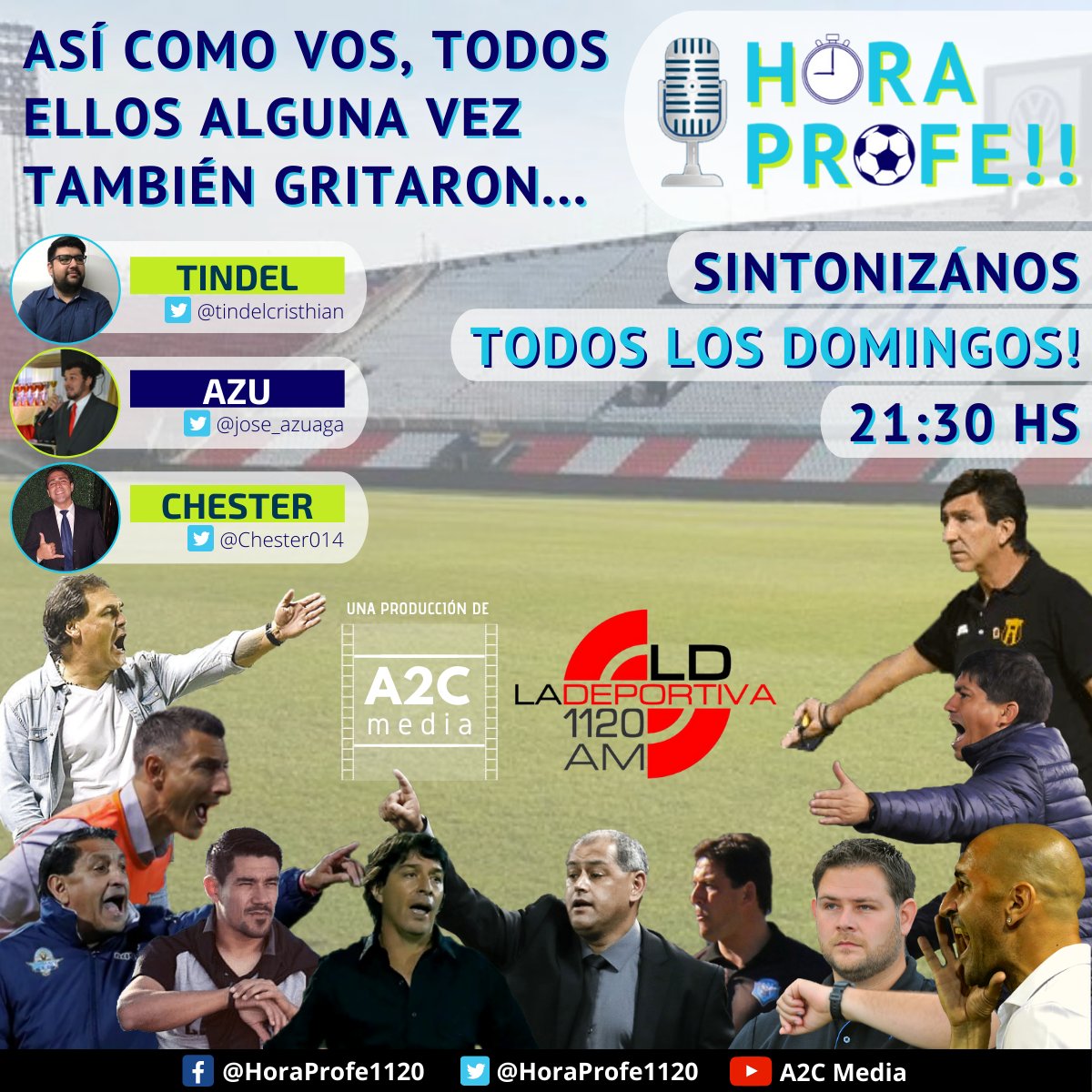 📻➡️ Hoy después del fútbol🇵🇾 cerramos la jornada con el resumen de toda la fecha, los números, estadísticas y todas las polémicas, por supuesto por Radio La Deportiva 1120AM 📻
📲APP La Deportiva
💻ladeportiva.com.py