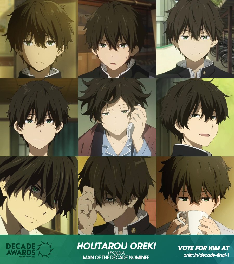 Oreki's hair is the realest thing in this anime : r/hyouka