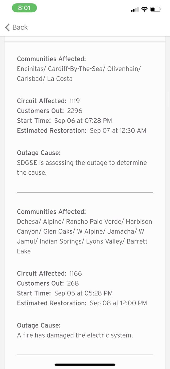 huntersowards3's tweet photo. THOUSANDS WITHOUT POWER: Customers across the county are experiencing unplanned outages. It’s unclear if this is due to the #stage2emergency declared this evening from #CaliforniaISO. SDG&E is assessing the outage now. https://t.co/nR4NzxYWTT