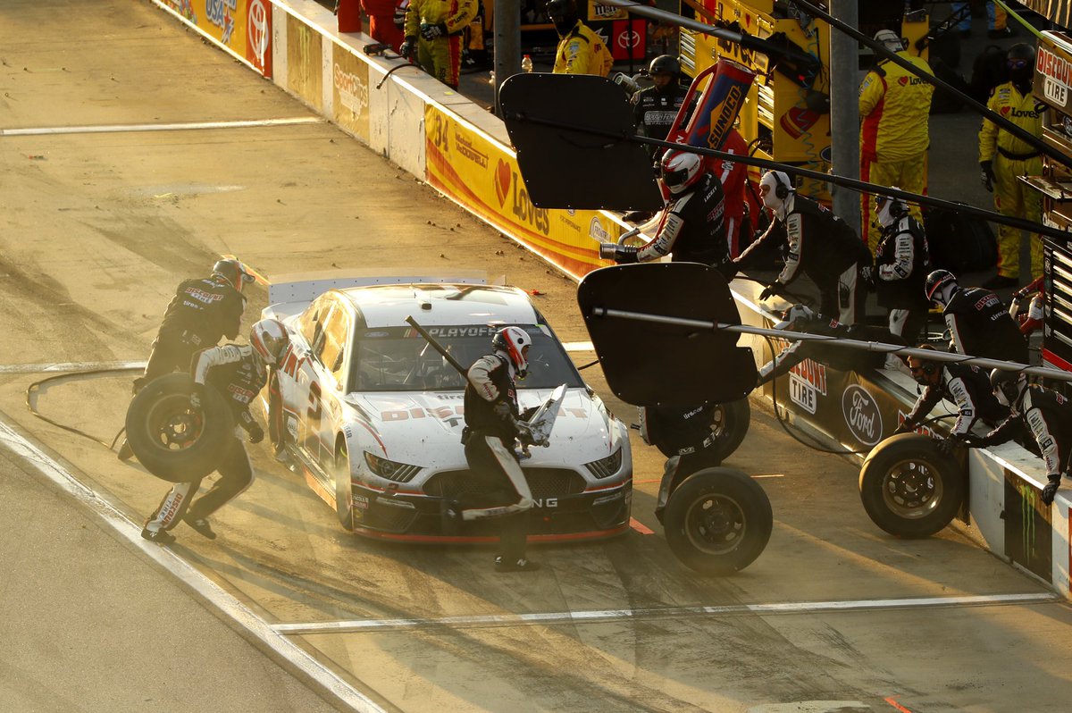 First race of the Playoffs proved that you never know what can happen. Glad we could rally back tonight. The #2crew gives 100% no matter what, and proud to have them on my side.
