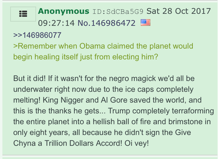 Yes and no. Pol always had a large, racist, Nazi-friendly contingent before, during, and after Q's time.In fact, a Nazi-flag anon posted in Q's debut thread, fantasizing about Obama being imprisoned. N bombs and antisemitism abounded in the thread that contained drop 1: