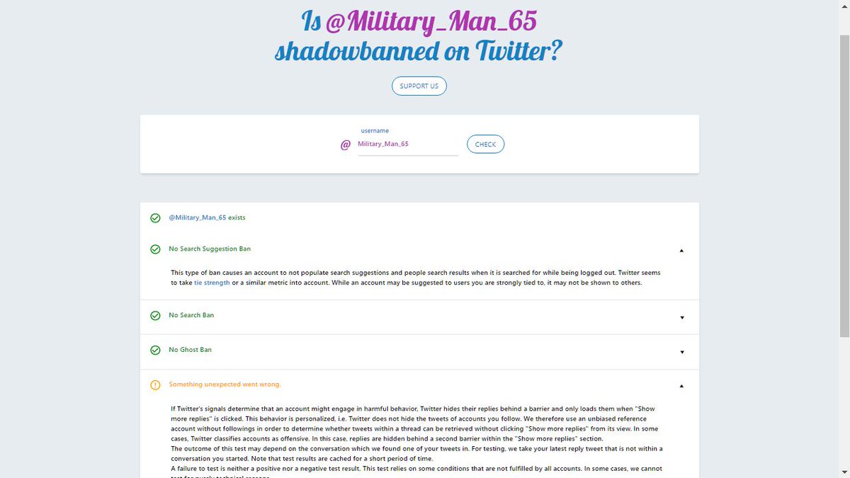 Military_Man_65's tweet photo. .
@TwitterRetweets 
Why in the hell since 2 hours after creating my account, setting up profile, following 100 people &amp; tweeting 4 times &amp; verifying my account &amp; never breaking any of your policies, have I been shadow banned &amp; my tweets are all hidden for suspicious activities
1/ https://t.co/yv7lqsoOwU