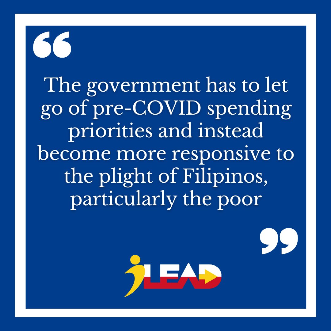 The proposed 2021 budget is still focused on pre-pandemic priorities, contrary to the claim that it would be responsive to Filipinos’ needs that have surfaced as a result of the spread of  #COVID19 pandemic and its significant negative impact on the country’s  #economy.