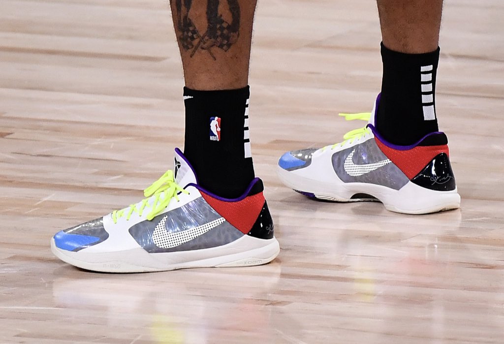 NickDePaula's tweet photo. He’s worn other players’ PEs for years, so typing out that these are “The PJ Tucker PEs” is pretty cool. https://t.co/Rs7NPfK1kf