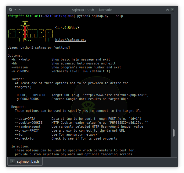 AcooEdi's tweet image. SQLMap v1.4.9 - Automatic SQL Injection And Database Takeover Tool dlvr.it/Rg65qH #AdvancedSQLInjection #AutomaticSQLInjection #Linux #Mac #Python