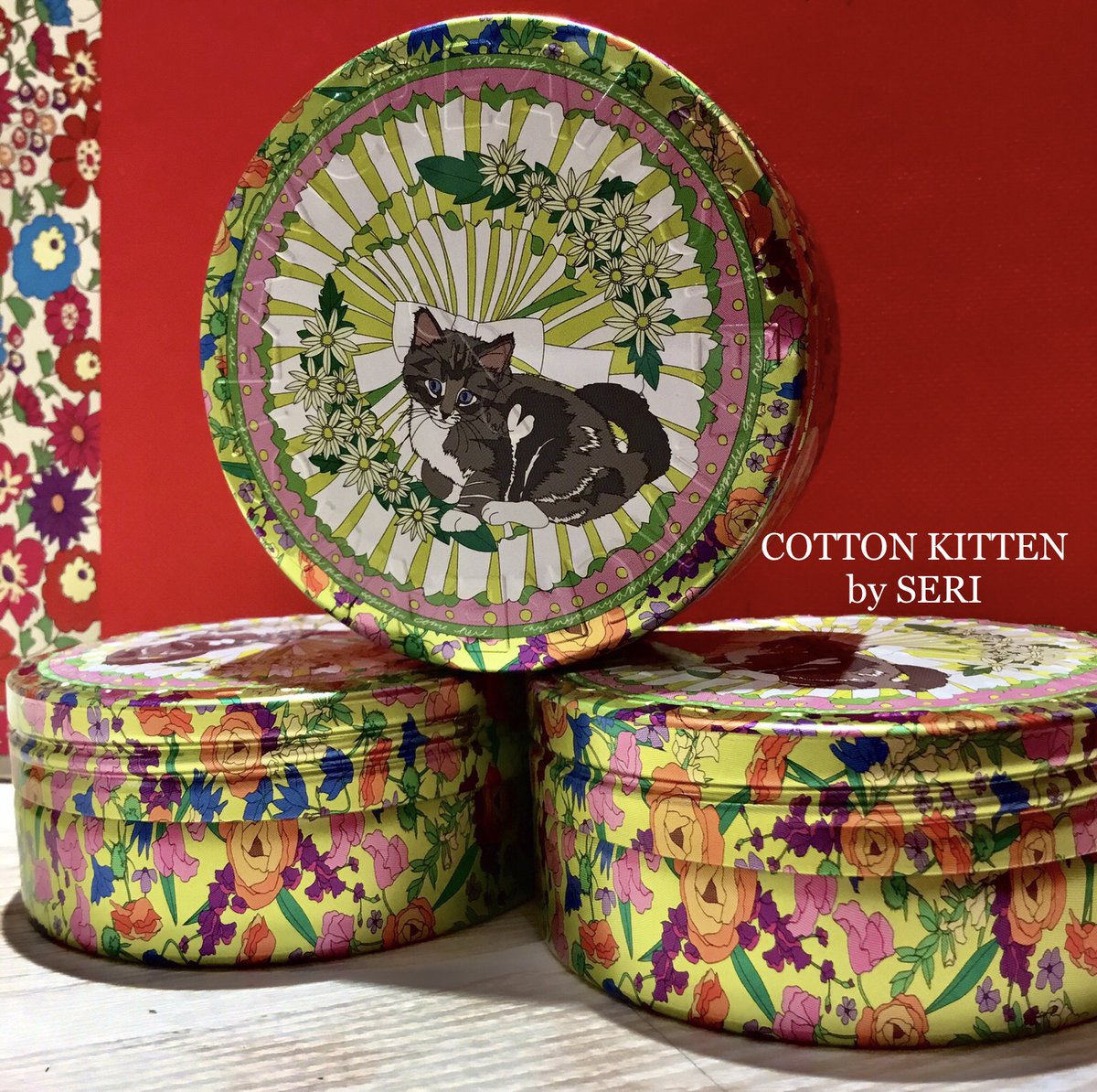 スチームクリーム ルミネ有楽町店 こんにちは スタッフのミチです 今日は私のオススメデザインのご紹介です お腹にハートマークがチャームポイントの猫ちゃんと 華やかなお花があしらわれたチャーミングな缶 Cotton Kitten コットンキトゥン 猫