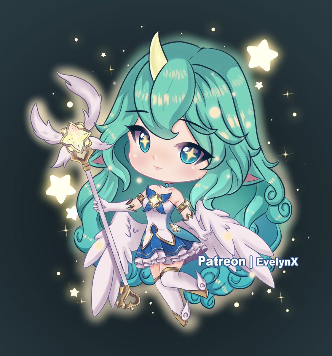evelynxart's tweet photo. Redrawing the Star Guardians. ☺

#ArtofLegends https://t.co/g1IvpJQPYt