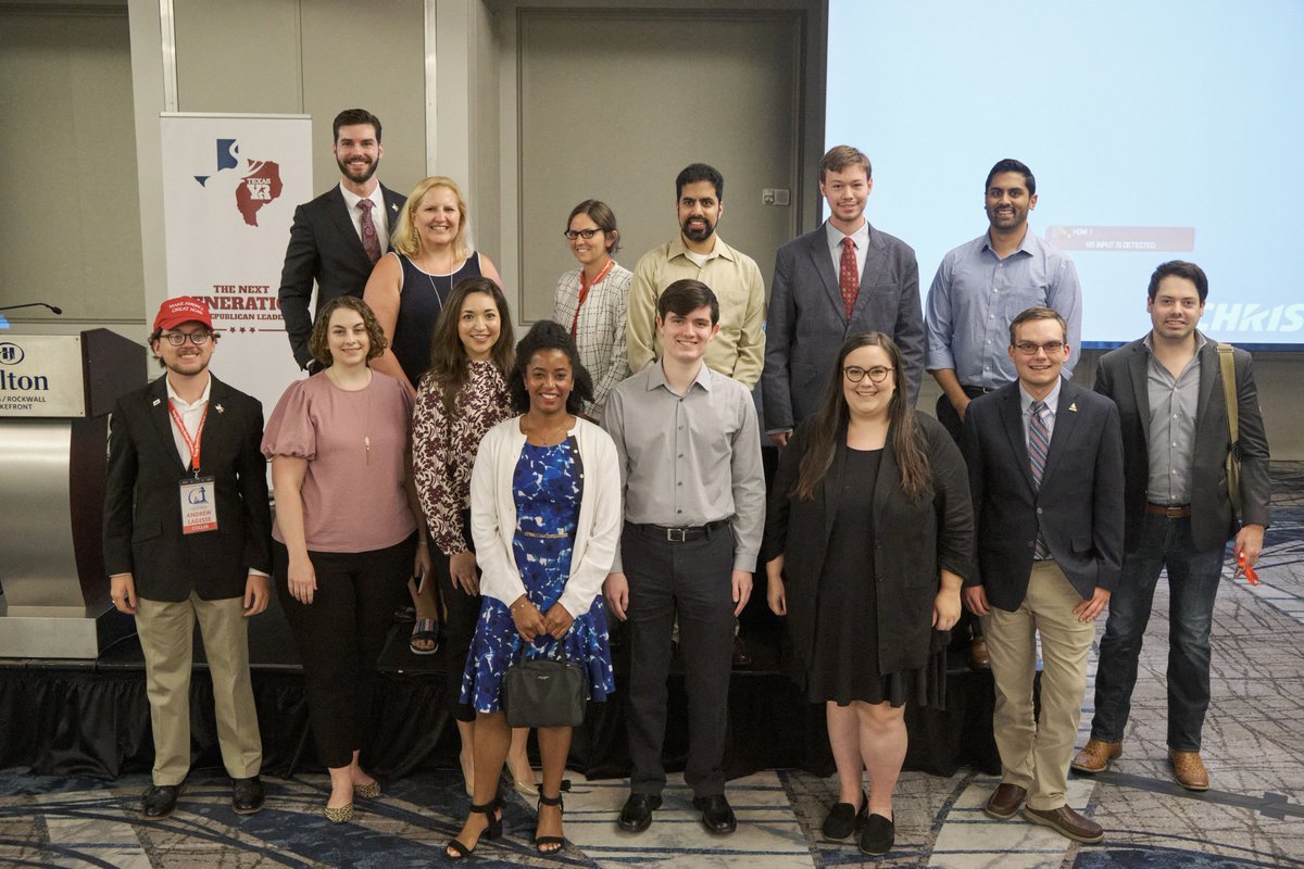 CCYRTX's tweet photo. Winners of the @TexasYRs Small Club (75 members or less) of the Year and Political Engagement Event of the Year for the @TexasGOP Chairman's Debate we hosted in February! Thank you to the #TYRF clubs for choosing our club for these awards! #leadright #TYRRockwall @CollinGOP https://t.co/xJhTilDVih
