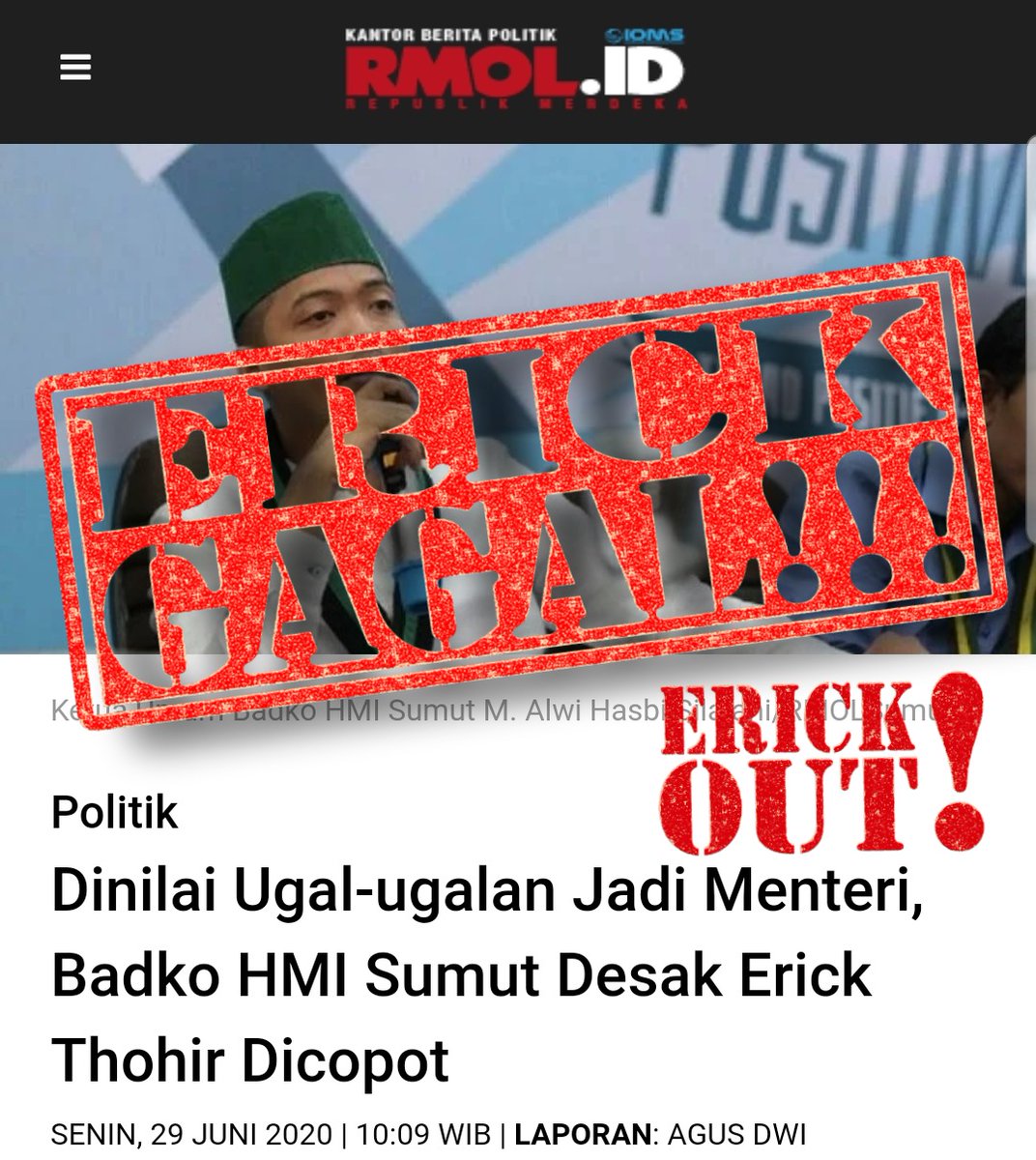ArfanKeling's tweet photo. Udah pas udah layak hrs segera #erickout 

@jokowi https://t.co/zyzF1S3sDU