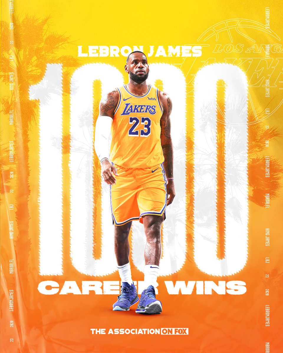 The Association On Fox On Twitter 1000 Career Wins Kingjames Becomes The 8th Player To Reach The Milestone Thanks To The Lakers Game 2 Win Over The Rockets Https T Co Rtfowwls6s