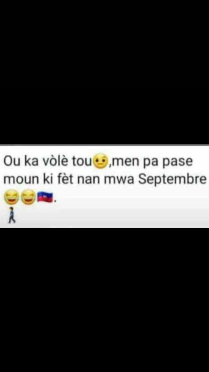 ovedremy's tweet photo. Ou son lè moun septanm🚶😂😂 https://t.co/9nmZeuB35F
