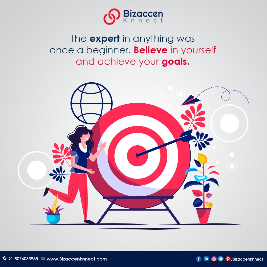 The #expert in anything was once a #beginner. 
Believe in yourself and achieve your #goals.

#reruitment #hroutsorcing #itrecuitment #nonitrecruitment #fintechjobs #doctorsjobs #Humanresources #salesjobs #bpojobs #hrservices #bizaccen #worktogether #hrgenerlist #doctorsjobs