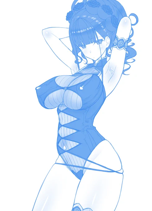 紫式部👙 本日の進捗。 #FGO #今日のらくがき 