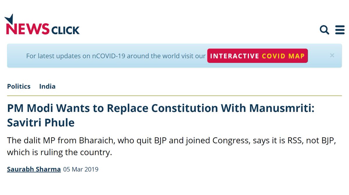 I can cite many more passages, but I think I've proven my point. Oh, and btw, modi wants to replace the Indian constitution with the book I've been quoting from! 