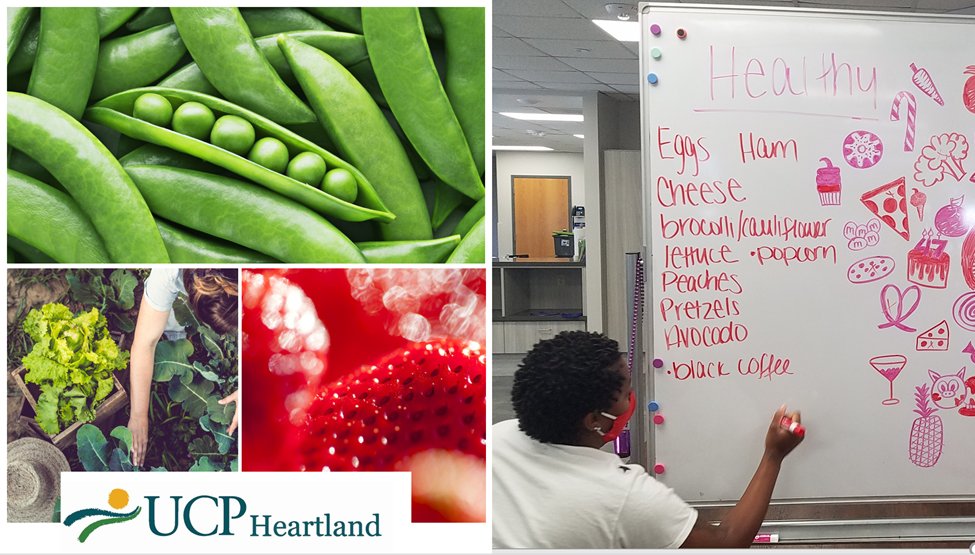 UCPHeartland's tweet photo. Janet makes healthy eating FUN for our program participants.  To learn more about how UCP Adult Day Services can support your loved one visit: https://t.co/uVUIgUQpWP

#UCwhatisPossible
#ucpheartland
#ProgramsToSupportAdultsWithDisbailities
#HealthyEating
#ImprovingHealthEquity https://t.co/36BQRSTnjr