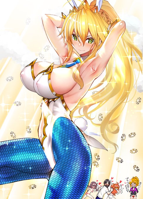 バニー 乳上 #FGO #水着絵をUPして元気を出そう 