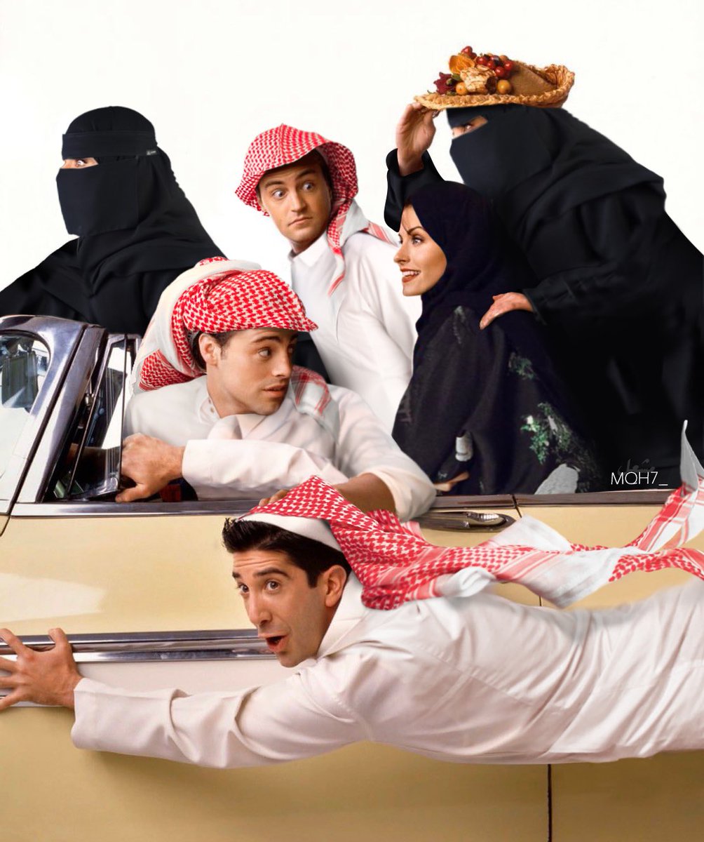 Mqh7_'s tweet image. Friends - Saudi Style