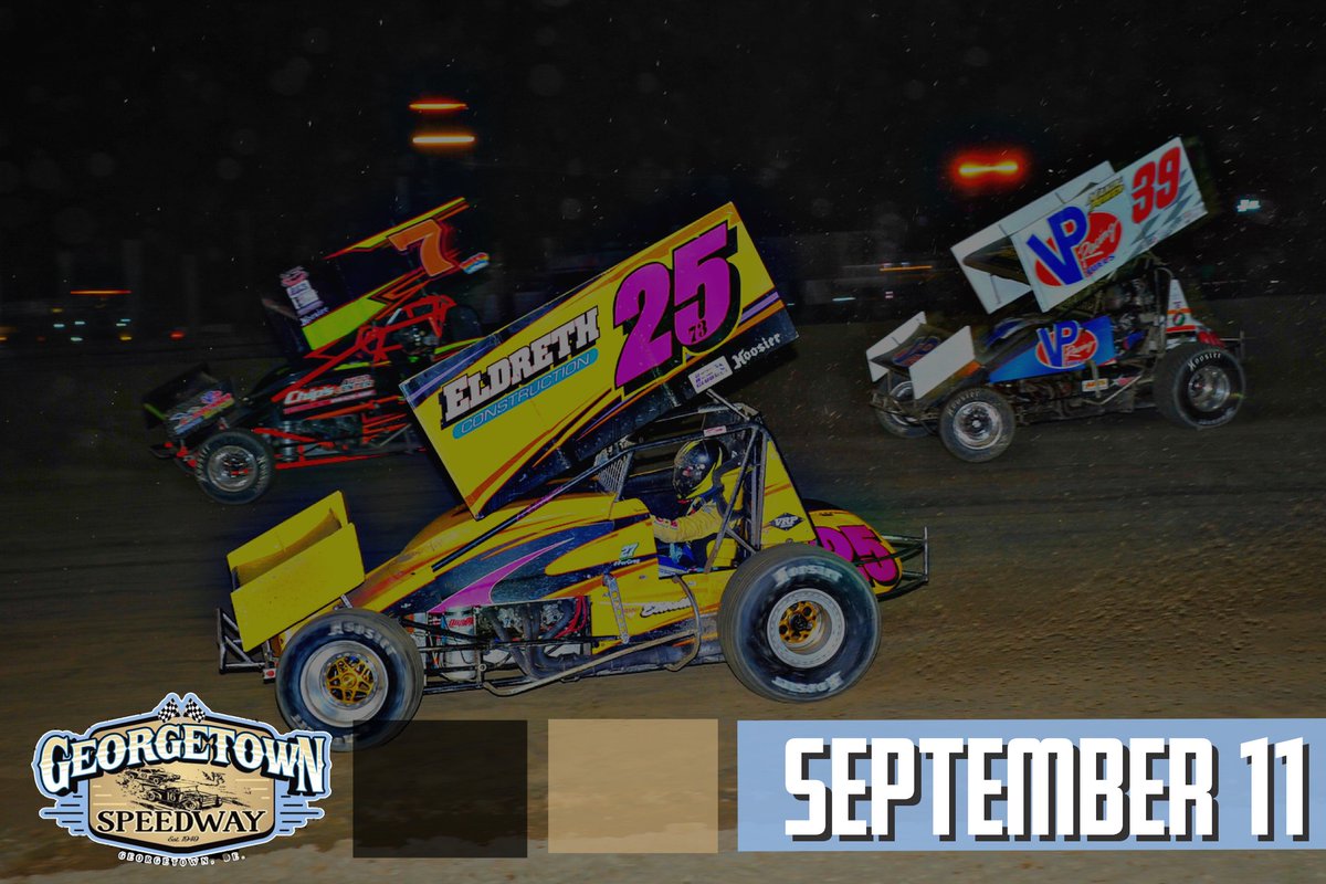 thegtownspdwy's tweet photo. First time on the new clay for the @UrcClub 360 Sprint Cars next Friday π #georgetownspeedway https://t.co/5j929Mwt5H